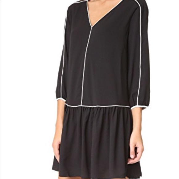 NWOT Cooper & Ella Tessa Piped Dress, size xs. - Picture 3 of 3